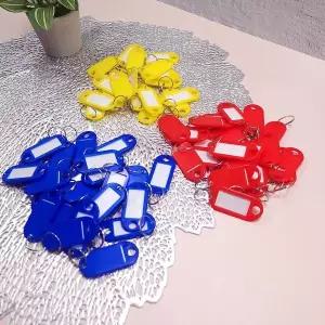 열쇠고리 일회용 네임택 이름표 10개