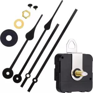 히카러 시계 이동 메커니즘 고토크 장축 교체 벽 핸즈 쿼츠 DIY 수리 부품 모터 교체(손 2쌍 포함)