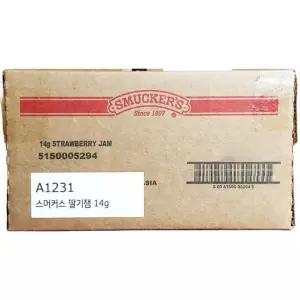 스머커스 일회용 딸기잼 14g 200개 미니 잼