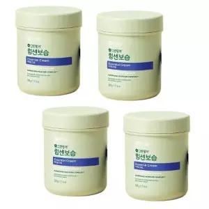 피부관리 그린핑거 힘센보습 에센셜 크림 500gx4 올리브 코코넛오일 시어버터