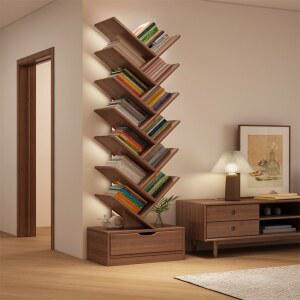 타워형 인테리어 책장 냉풍기 스탠다드 타워형온풍기