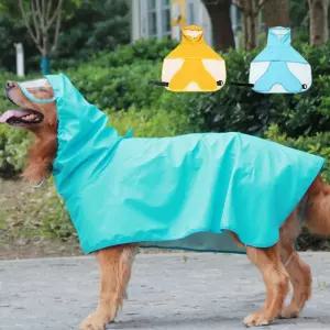 아웃도어 우비 강아지옷 바람막이 판초 대형견 강아지 산책