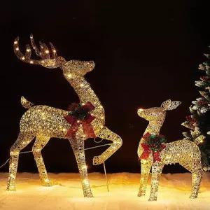 대형 루돌프 트리 플러그인 인테리어 빛나는사슴