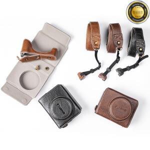 PU 가죽 카메라 가방 하드 케이스 커버 캐논 파워샷 G7 X 마크 II ( 2 3 숄더용