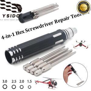 YSIDO 4-in-1 육각 드라이버 세트 1.5mm2.0mm2.5mm3.0mm RC FPV 비행기 헬리콥터 드론 레이싱카 수리 도구