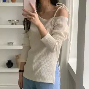 [하프클럽/]빅사이즈 603 제니세미오프숄더스판티 DDDU069