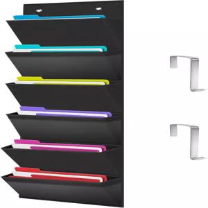 ZKU 오버 더 도어 파일 정리함 행잉 마운트 폴더 학교 정리함을 위한 벽 메일 잡지 기숙사 방 사무실