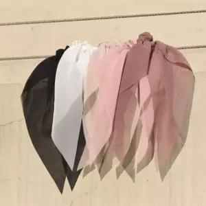 [반려] 하늘하늘 롱 리본 쉬폰 포인트 곱창 머리끈 5Colors