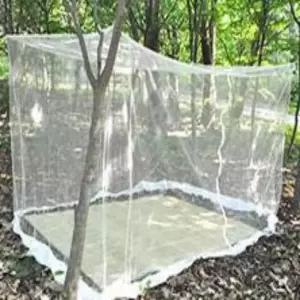 지퍼 사각 모기장 화이트 3~4인 침대모기장텐트 모기장텐트