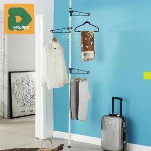 [엠알오]긴옷행거 1단 벽고정행거 헹거 이동식 의류 옷걸이 폴 (16516960)