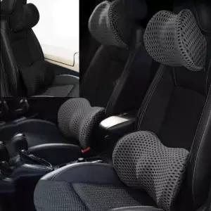 자동차등쿠션 자동차 에어메쉬쿠션 목쿠션 등쿠션 세트