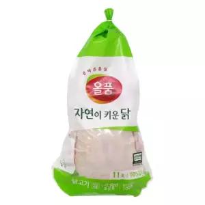 [올품] 국내산 냉장 무항생제 생닭(11호) 3수 (1.05kgx3수)