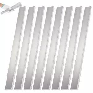 Tlence 8피스 사각 알루미늄 플랫 바 1/4 (6mm) x 1 (25mm) 플레이트 12 (305mm) 길이 6061 범용 열처리