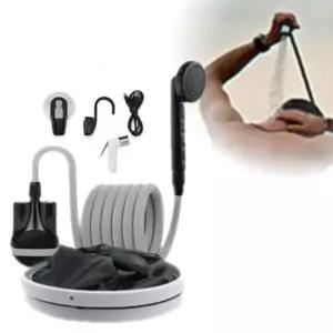 에어건 18리터 물통포함 충전식 캠핑 샤워기세트 에어건