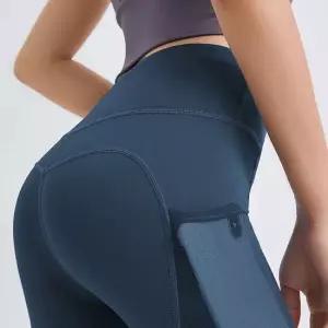 하이웨스트 레깅스팬츠 - 주머니 스마트폰 보관가능 레깅스