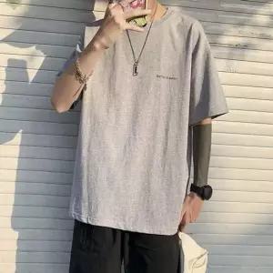 레이어드 이너 무지반팔티 빅사이즈 박스티 오버핏 남