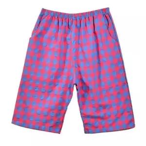 [하프클럽/다잇템_패션]여자 잠옷 격자 고무줄 칠부 SS 클래식 반바지