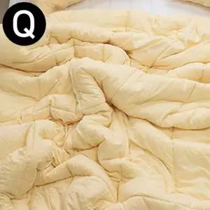 몽글몽글 소프트마이크로 피치가공 이불 퀸 옐로우 이불