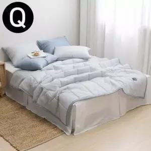 여름 간절기 이불 패드세트 퀸 Q (이불 그레이)