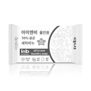아이앤비 올인원 살균 세탁비누 클린코튼향 180g