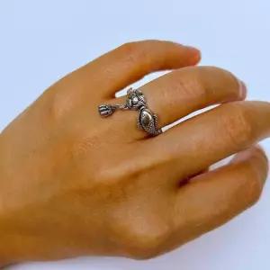 [라일리쥬얼리] Rly 사이즈프리 연꽃 잉어반지 행운 재물운 구리 잉어