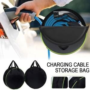 [호환품]내구성이 뛰어난 원형 자동차 충전 케이블 보관 가방 방수 옥스포드 호환 천 도구 정리함 액세서리