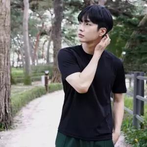 브랜드급 기능성 무지 로카티 반팔 티셔츠 [하이퀄리티 ROKA 반팔티 쿨 티 운동복 블랙 남녀공용 국내생산]