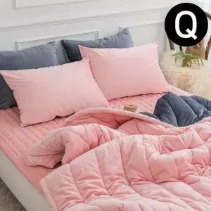 빌리 리버서블 극세사 패드세트 퀸 Q (핑크) 퀸이불패드세트
