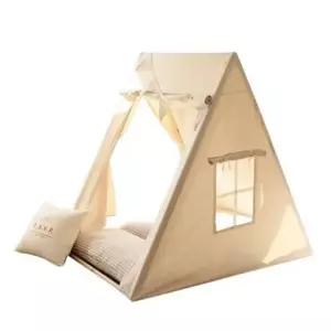 실내텐트 놀이 키즈카페 아지트 원목 베이지 패드 인테리어