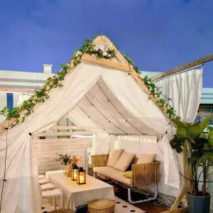 인디언텐트 오두막 캠핑 삼각 방갈로 플레이하우스 글램핑