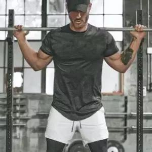 트레이닝 반팔셔츠 트레이닝셔츠 운동복상의 머슬핏