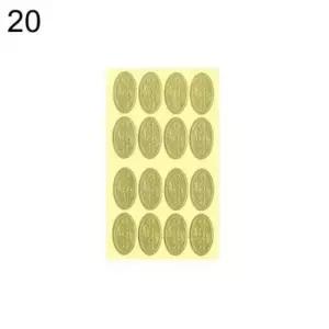 [문구] 견출지 청첩장 라벨스티커 33x18 금지 4매 20개