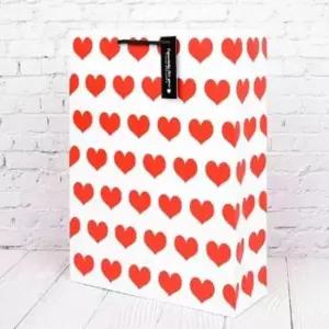 [문구/오피스] 튼튼한 쇼핑백 하트 디자인 의류 다양한 컬러 대형