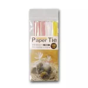 [문구] 포장용 쿠키 페이퍼 타이 100매 랩핑 용지 포장지