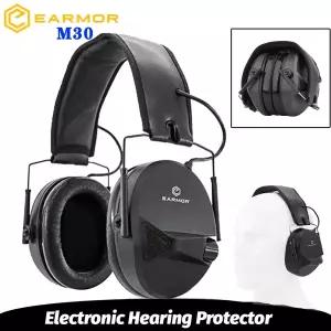 호환  전술 헤드셋 EARMOR M30 전자 소음 차단 귀마개에어소프트 사냥 사격 훈련 청력 보호 헤드폰