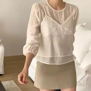 [코코블랑] 몽드 뷔스티에 블라우스