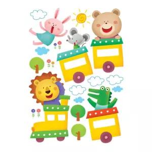 동물 기차여행/캐릭터/스티커/인테리어/예쁜/가렌다/ABC/가든/장식/감성/프레임/고래/기차/여행/벚꽃/별자