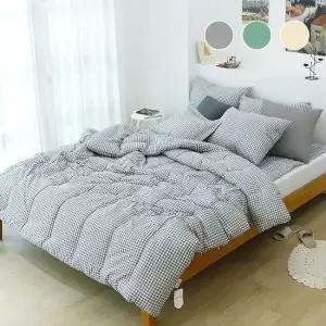 국내생산 세미 체크 사계절/겨울 차렵 이불세트 침구세트