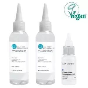 액티바 글리세릴글루코사이드 솔루션 30ml 1개 + 3Kda 올리고 히알루론산 2원액 100ml 2개 글로우몬스터