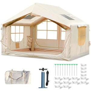 46인용 엑스트라 텐트 420D 위한 주입식 글램핑 방수 에어 스페이스 공기 가족을 블로우 4계절 옥스포드