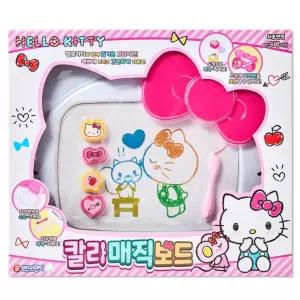 헬로 키티 칼라 매직 보드 유아 선물 그림 도장