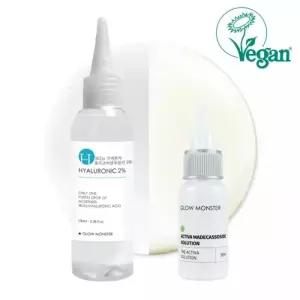 액티바 마데카소사이드 솔루션 원액30ml + 3Kda 올리고 히알루론산 2원액 100ml 비건 글로우몬스터