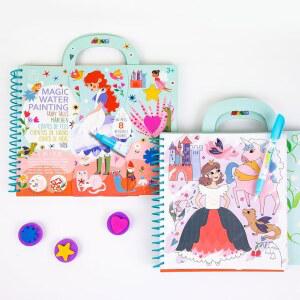 5세용 수채화 지저분하지 재사용 가능한 워터 로드 IN 아트 매직 페인팅 패드 장난감 비행기용 공개 휴대용 여행 세트 컬러링 않은 크리에이티브 교육용 트립