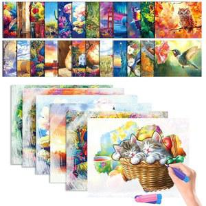 노인용 재사용 포함 제품 워터 케어 선물 25개 브러시 위한 가능한 인체공학적 조부모님을 두들 깊은 치매 2개 사려 U2013 페인트 세트 색칠 메모리