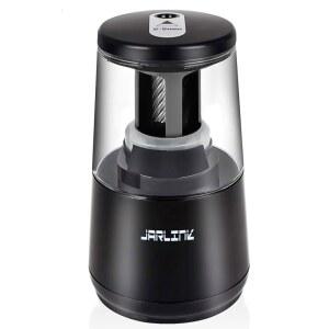 JARLINK 전기 나선형 학교 정지 블랙 색연필 고속 교실 사무실 연필깎이 위한 작동하는 배터리 8MM 가정에서 AC 자동 어댑터 튼튼한 연마를 칼날 2번