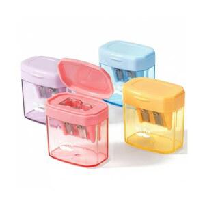 MR PEN 뚜껑 핸드헬드 4팩 연필 매뉴얼 스냅온 연필깎이 가능 호환 용품과 블레이드 스탠다드 연필깎이 컬러풀 점보 스틸 신학기 듀얼 스테인리스