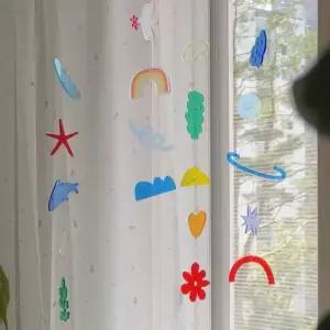 완제품반제품 썬캐쳐 아기방꾸미기 홈파티 아기방모빌 모빌