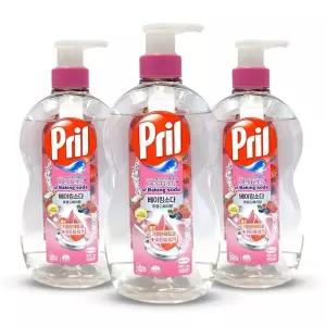 프릴 과일세척세제 와일드 3개 700ml 베리향 야채세척세제