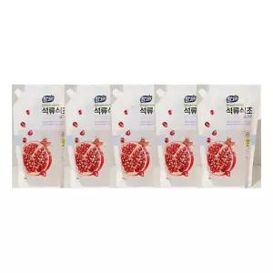 (900g) 참그린/석류식초/설거지/리필/5개입/라이온/900g/리필용/파우치/학교