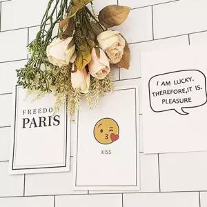 엽서 세트 카드 A/스크래치/행사/답례품/굿즈/플리마켓/스티커/캘리그라피/장식/메시지/교육/수집/취미/기